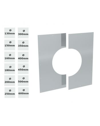 Jeremias Deckenblende zweiteilig | für DW-ECO 2.0 | Winkel+Ø Wählbar