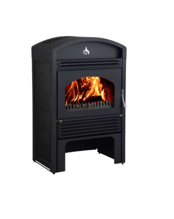 Wassergeführter Kaminofen | Valencia  | 18 kW | schwarz