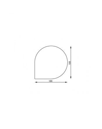 Unterleg-Platte F-Form