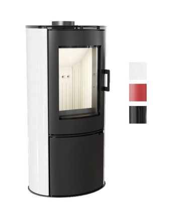 Kratki Kaminofen Koza AB S/DR/KAFEL | mit Keramik | Farbwahl | 8 kW ➔ www.klimaworld.com