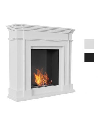 Kratki Biokamin Legionis inkl. MDF-Verkleidung in weiß oder schwarz