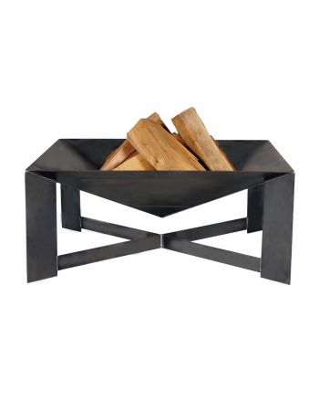 Gardener geometrische Feuerschale, schlankes Design TF-FS 114-2 aus Rohstahl // Klimaworld.com