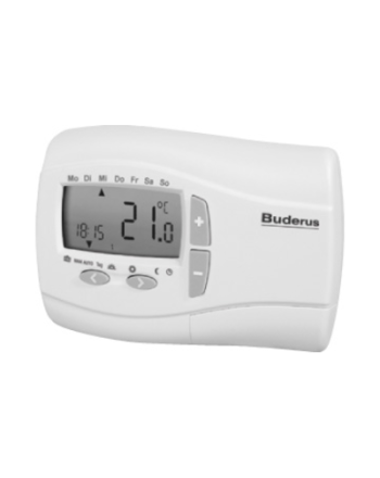 BUDERUS | Logafloor Funk-Uhrenraumthermostat FRTU | LCD-Anzeige ➔ www.klimaworld.com