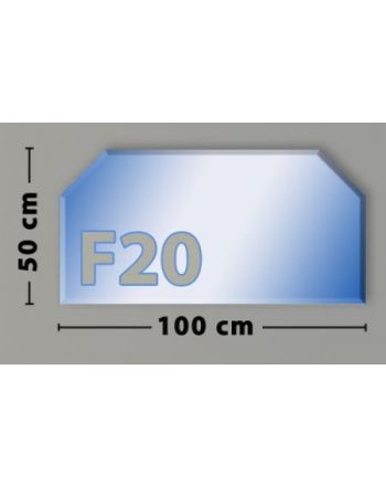 Sechseck F20 Funkenschutzplatte aus Sicherheitsglas