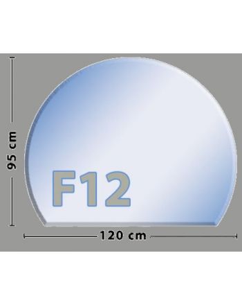 Kreisabschnitt F12 Funkenschutzplatte aus Sicherheitsglas