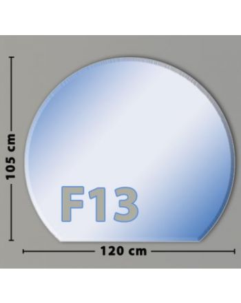 Kreisabschnitt F13 Funkenschutzplatte aus Sicherheitsglas