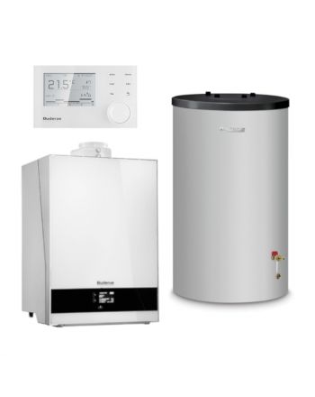 BUDERUS | Gas-Brennwertkessel-Set | Logaplus W50 | GB192i-15W | 15 kW