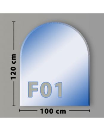 Rundbogen F01 Funkenschutzplatte Glasbodenplatte aus Sicherheitsglas