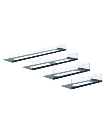 Kratki Schutzglas + Bodenplatte Biokamin Delta P | rechts | 4 Größen