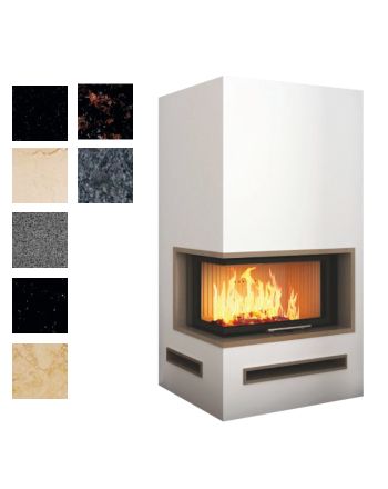 Hajduk Kaminbausatz Imperial Extra mit schmalem Untersims| Auswahl Steinelemente| Klimaworld.com