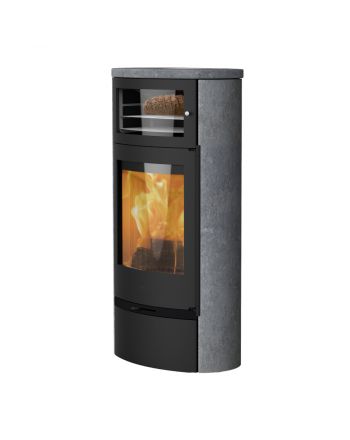 Lotus Kaminofen Jubilee 35S mit Warmhaltefach , mit Holzfachtür