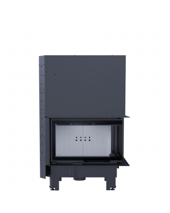 ThermoFlux Kamineinsatz TFD7-HER | Eckschiebetür rechts | 10 kW ➔ www.klimaworld.com