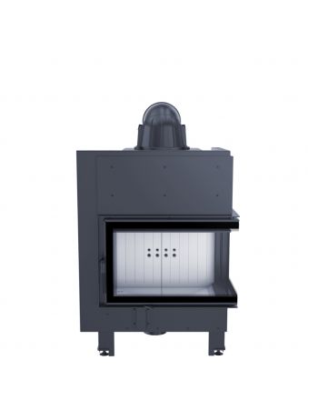 ThermoFlux Kamineinsatz TFD7-KER | Eckscheibe rechts | Klapptür | 10 kW ➔ www.klimaworld.com