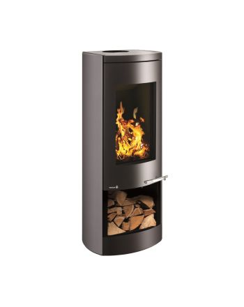 Wamsler Kaminofen Myra-H Stahl mit Holzfach | Klimaworld.com