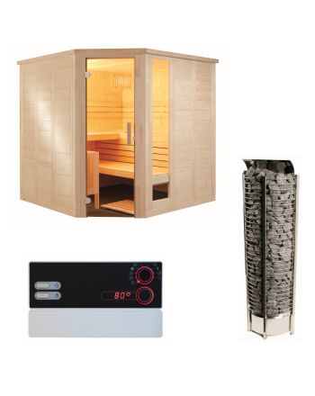 Sauna Set Komfort Corner Large