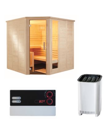 Sauna Set Komfort Corner Large