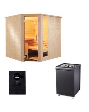Sauna Set Komfort Corner Large