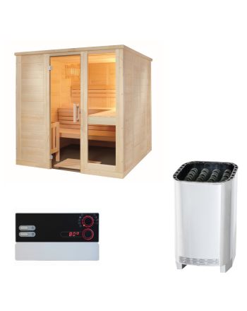 Sentiotec Sauna Komplettset Komfort Large | Klimaworld