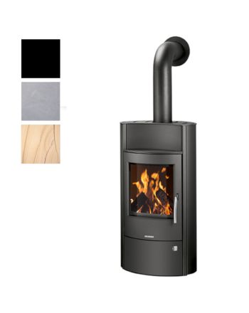 Oranier Kaminofen Pori Aqua 2 Stahl Schwarz, Farbwahl | klimaworld.com