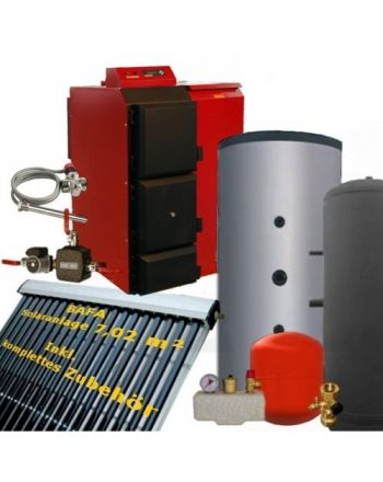 Pelletkessel Pelling 35kW mit Solar und 1Tonne Pellets