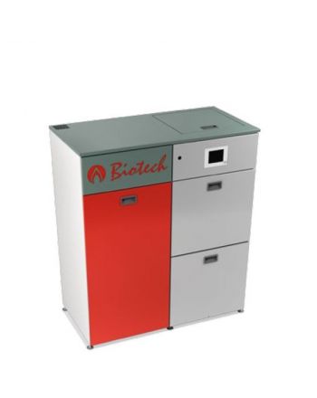 Biotech Bafa Pelletsheizkessel | PZ25RL manuelle Befüllung | 25 kW | BAFA