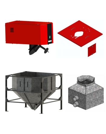 ThermoFlux Saugsystem inkl. Pelletsilo | Für PellFlux Lambda | klimaworld.com
