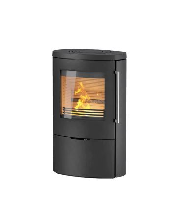  TermaTech | Kaminofen | TT80RL | Stahl | 5,5 kW | schwarz 