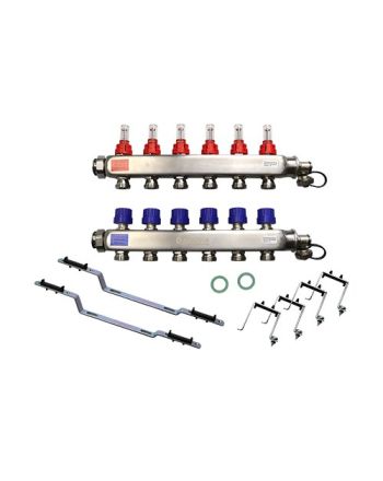 Maincor MFL Verteiler Edelstahl 1'' | Durchflussmengenmesser kurz ➔ www.klimaworld.com