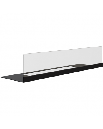 Kratki Schutzglas Biokamin mit Bodenplatte | Delta 2 | DELTA2/SZYBA