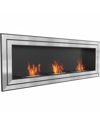 Kratki Biokamin Wandkamin Juliet 1800 | silber | JULIET/1800/TUV ➔ Klimaworld.com