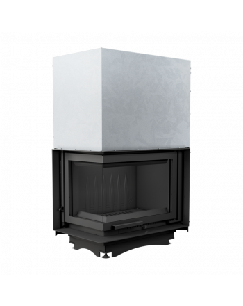 Kratki Kamineinsatz Maja 8 mit Eckschiebetür links | klimaworld.com