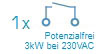 potentialfreier Ausgang TC max. 3 Watt